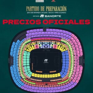 Partido preparación CDMX marzo 2026 estadio banorte boletos oficiales